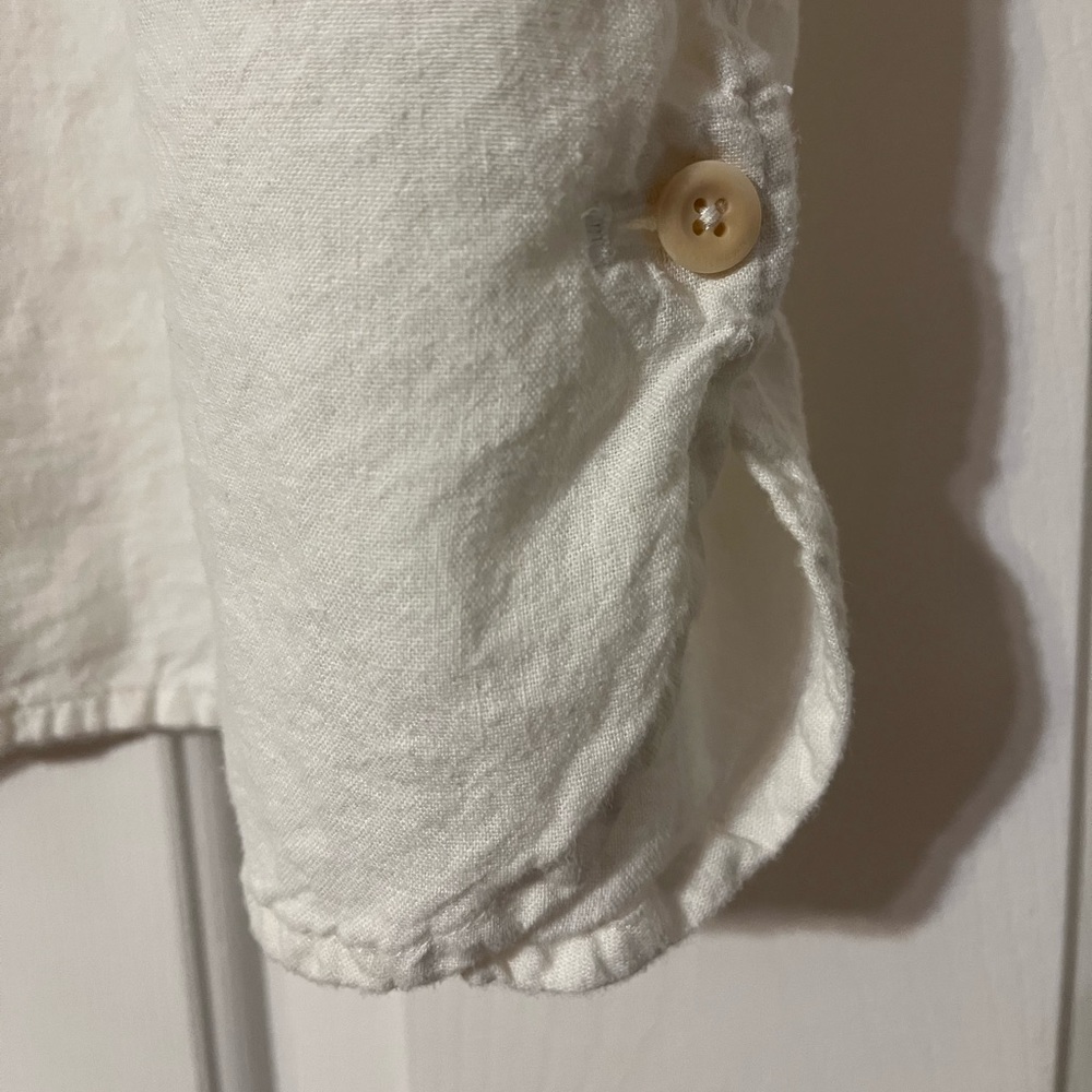 Outerknown Button Down Shirt - Salt - Large - image 5